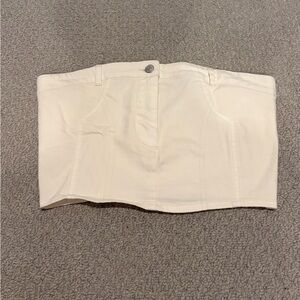 Forever 21 Cream Crop Top